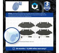 Brake Pads Set fits MERCEDES VITO W639 3.2 Front 2003 on M112.951 Blue Print New