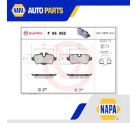 Brake Pads Set fits MINI COUPE COOPER R58 1.6 Rear 10 to 15 Brembo 34212289155