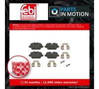 Brake Pads Set fits MINI COUNTRYMAN COOPER R60 1.6D Rear 10 to 16 N47C16A Febi