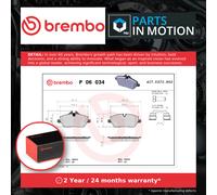 Brake Pads Set fits MINI ROADSTER COOPER R59 1.6 Front 11 to 15 N16B16A Brembo