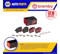 Brake Pads Set fits MINI ROADSTER COOPER R59 1.6 Front 11 to 15 N18B16A Brembo