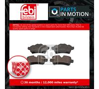 Brake pads Rear Axle 16742 FEBI BILSTEIN for MINI MINI MINI Roadster MINI Coupe
