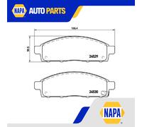 Brake Pads Set fits MITSUBISHI L KA4T 2.5D Front 10 to 15 4D56(16V) Brembo New