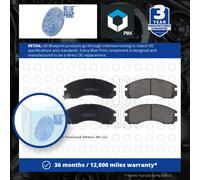 Brake Pads Set fits MITSUBISHI PAJERO/SHOGUN Mk1, Mk2 Front 90 to 01 Blue Print