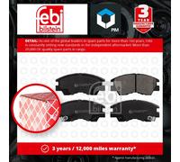 Brake Pads Set fits MITSUBISHI L200 K33T 2.6 Front 89 to 95 G54B DBP51111 Febi