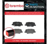 Brake Pads Set fits MITSUBISHI OUTLANDER 2.3D Rear 2013 on 4N14 Brembo 4605A802