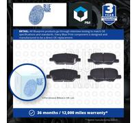 Brake Pads Set fits MITSUBISHI ASX GA 2.0 Rear 2010 on Blue Print 4605A802 New