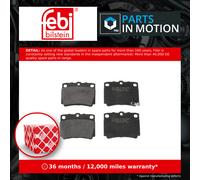 Brake Pads Set fits MITSUBISHI PAJERO Mk2 2.5D Rear 2008 on 4D56-HP MN102626 New