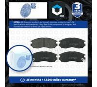 Brake Pads Set fits MITSUBISHI L300 Mk3 2.0 Front 86 to 04 Blue Print DBP511109