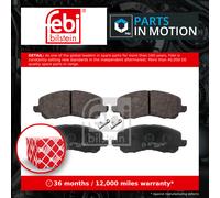 FEBI BILSTEIN 16644 Brake pad set