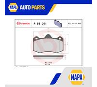 Brake Pads Set fits MORGAN AERO 8 4.4 Front 00 to 04 M62448S2 Brembo Quality New