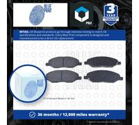 Brake Pads Set fits NISSAN CUBE Z11 1.5 Front 03 to 08 HR15DE Blue Print Quality