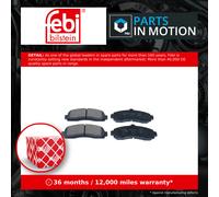 Brake Pads Set fits NISSAN MICRA K11 1.0 Front 92 to 03 CG10DE 41060BF625 Febi