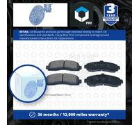 Brake Pads Set fits NISSAN MICRA K11 1.0 Front 92 to 03 CG10DE Blue Print New