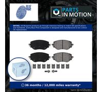 Brake Pads Set fits NISSAN MICRA K14 1.0 Front 2018 on HR10DET Blue Print New