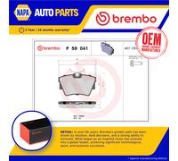 Brake Pads Set fits NISSAN NV300 X82 1.6D Rear 2016 on Brembo 4406000Q2E Quality