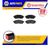 Brake Pads Set fits NISSAN PATHFINDER R51 2.5D Front 2005 on YD25DDTi Brembo New