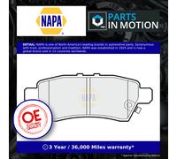 Brake Pads Set fits NISSAN PATHFINDER R51 3.0D Rear 2010 on V9X NAPA 44060EA090