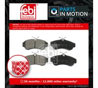 FEBI BILSTEIN BRAKE PAD SET, DISC BRAKE FRONT NISSAN ALMERA PRIMERA