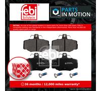 Brake Pads Set fits NISSAN ALMERA TINO V10 2.0 Rear 00 to 03 SR20DE D4060BM40A