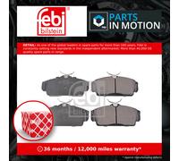 Brake Pads Set fits NISSAN PRIMERA P11, WP11 2.0D Front 98 to 02 CD20T Febi New