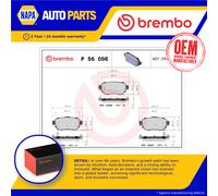 Brake Pads Set fits NISSAN QASHQA J11 1.7D Rear 2019 on R9N401 Brembo D40604CA0A