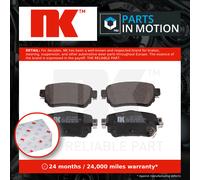 NK Rear Brake Pad Set for Renault Kadjar Blue-dCi 150 1.7 August 2018 to Present