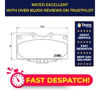 BREMBO P 56 034 Brake pad set