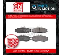 Febi Bilstein 16264 Disc Brake Brake Pad Set Fits LDV Cub 2.3 D 1998-2001