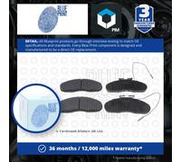 Brake Pads Set fits NISSAN TRADE 3.0D Front 96 to 98 BD-30Ti Blue Print Quality