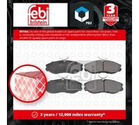 Febi Bilstein 16264 Disc Brake Brake Pad Set Fits LDV Cub 2.3 D 1998-2001