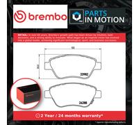 Brake Pads Set fits OPEL ADAM M13 1.2 Front 12 to 19 Brembo 1605226 1605258 New