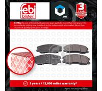 Brake Pads Set fits VAUXHALL ANTARA 2.2D Front 2010 on 020789468 4808861 Febi