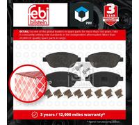 Brake Pads Set fits OPEL CORSA D 1.3D Front 06 to 14 093189816 1605354 93189816