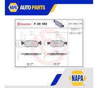 Brake Pads Set fits OPEL CORSA E 1.2 Front 2014 on Brembo 1605280 95517028 New
