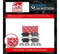 febi bilstein 16903 Brake Pad Set with fastening material, 1 unit