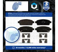 Brake Pads Set fits CHEVROLET ORLANDO J309 Rear 1.4 1.8 2.0D 2011 on Blue Print