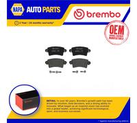 Brake Pads Set fits OPEL MOVANO FD, JD 2.2D Rear 2000 on Brembo 1605982 93173182