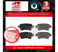 Brake Pads Set fits RENAULT MASTER Mk2 2.5D Rear 1998 on 7701206763 8671016747