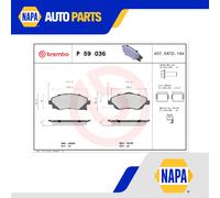 Brake Pads Set fits OPEL TIGRA R97 1.8 Front 04 to 10 Z18XE Brembo 09200108 New