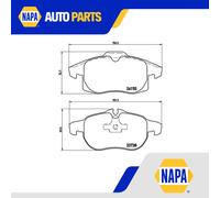 Brake Pads Set fits OPEL VECTRA C 2.0 Front 03 to 08 Z20NET Brembo 1605095 New