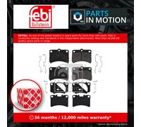Brake Pads Set Front 16661 Febi 04465B5020 04491B5010 04491B5010000 04491B5050