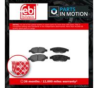 Brake pads Front Axle 16589 FEBI BILSTEIN for CITROËN PEUGEOT TOYOTA