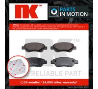 Brake Pads Set fits PEUGEOT 108 1.2 Front 2014 on NK 044650H020 1613819980 New