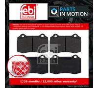 Brake Pads Set fits PEUGEOT 208 GTi 1.6 Front 12 to 19 4254C6 Febi Quality New