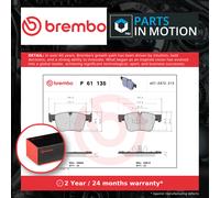 Brake Pads Set fits PEUGEOT 3008 Front 2016 on Brembo 1623162380 1636925480 New