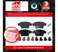 Febi Bilstein 16813 Disc Brake Brake Pad Set Fits Citroen C4 1.6 THP 2.0 VTR
