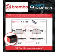 Brake Pads Set fits PEUGEOT 308 Mk2 1.6 Rear 13 to 21 Brembo 1611331480 Quality