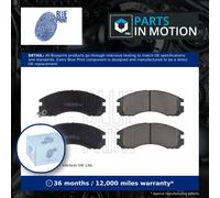 Brake Pads Set fits MITSUBISHI PAJERO/SHOGUN Mk1, Mk2 Front 90 to 01 Blue Print
