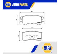 Brake pads P 54 031 BREMBO for MITSUBISHI DODGE CHRYSLER JEEP CITROËN PEUGEOT